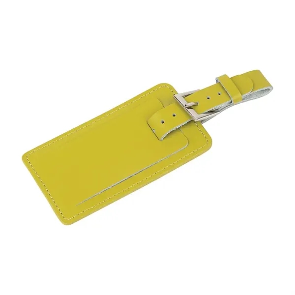 0.5" x 2.25" x 6.12" Fragolino leather luggage spotter tag with... from ASI 67866 Logomark/Valumark / Valumark™