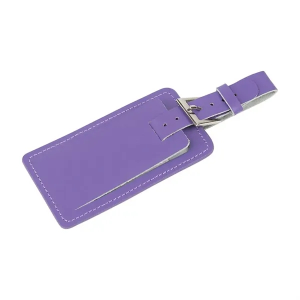 0.5" x 2.25" x 6.12" Fragolino leather luggage spotter tag with... from ASI 67866 Logomark/Valumark / Valumark™