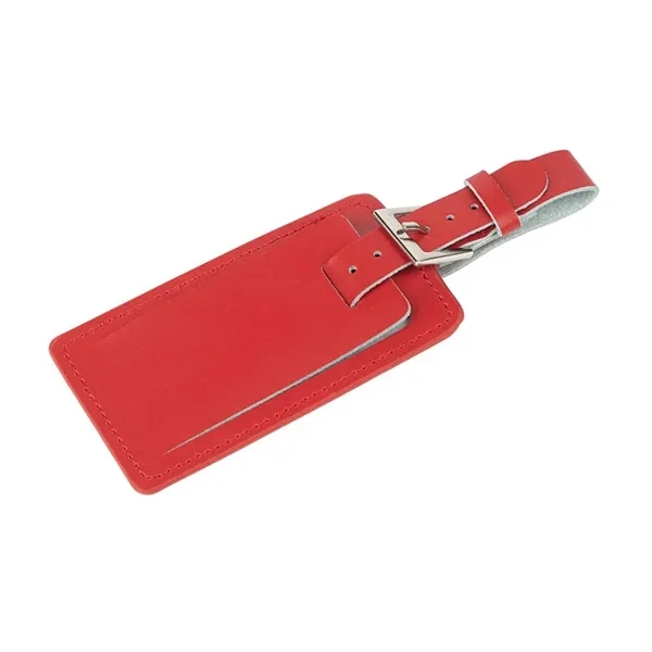 0.5" x 2.25" x 6.12" Fragolino leather luggage spotter tag with... from ASI 67866 Logomark/Valumark / Valumark™