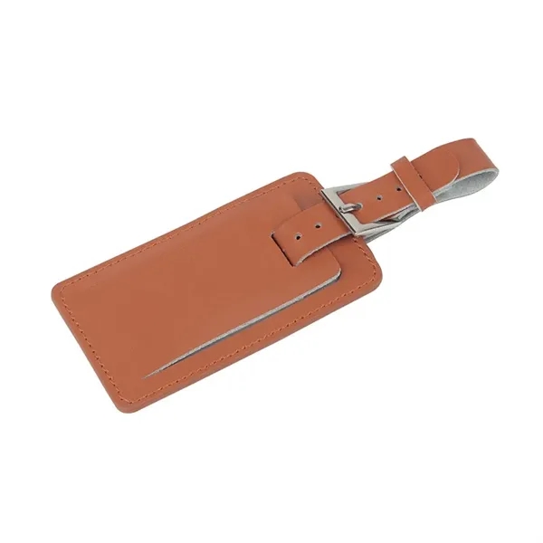 0.5" x 2.25" x 6.12" Fragolino leather luggage spotter tag with... from ASI 67866 Logomark/Valumark / Valumark™