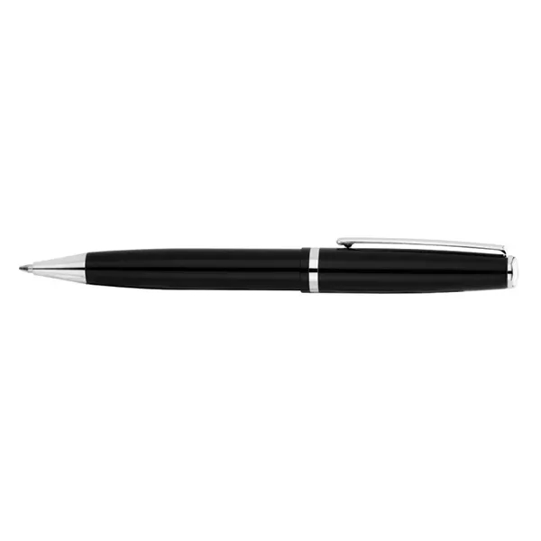 Ballpoint pen with twist action mechanism, solid brass cap and barrel... from ASI 67866 Logomark/Valumark