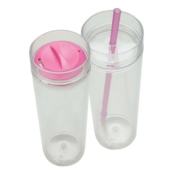 2.88" x 8.5" x 2.88" acrylonitrile styrene 16 ounce double-wall Jomocha... from ASI 67866 Logomark/Valumark