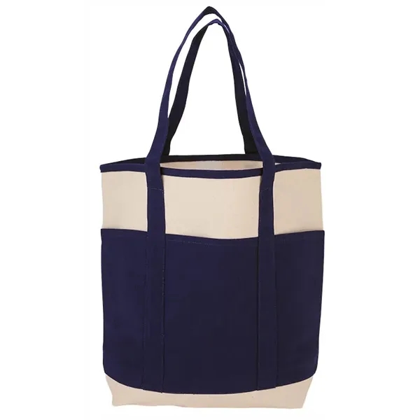 5.5" x 15" x 11" natural cotton canvas tote bag with... from ASI 67866 Logomark/Valumark