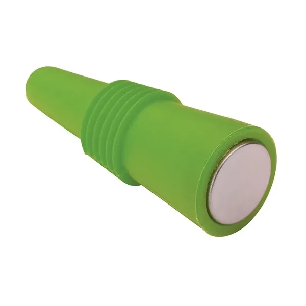 0.94" x 2.56" x 0.94" Bonito silicone and stainless steel wine... from ASI 67866 Logomark/Valumark