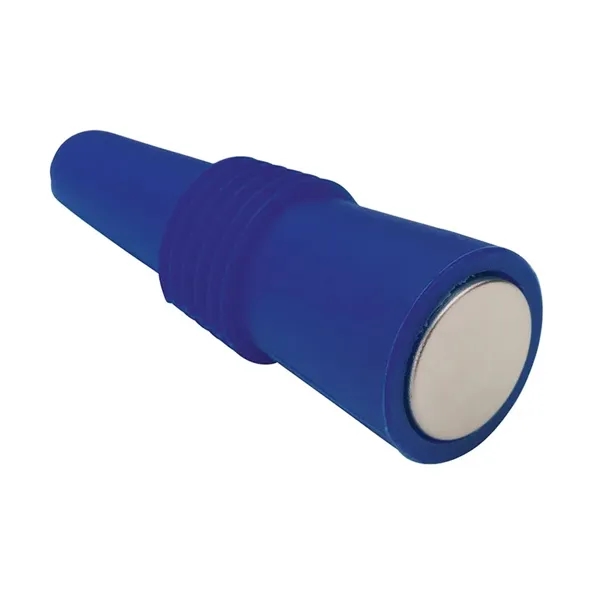 0.94" x 2.56" x 0.94" Bonito silicone and stainless steel wine... from ASI 67866 Logomark/Valumark