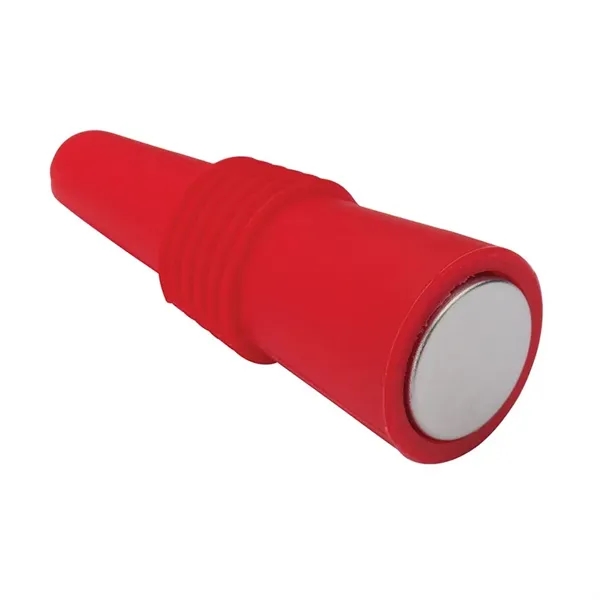 0.94" x 2.56" x 0.94" Bonito silicone and stainless steel wine... from ASI 67866 Logomark/Valumark