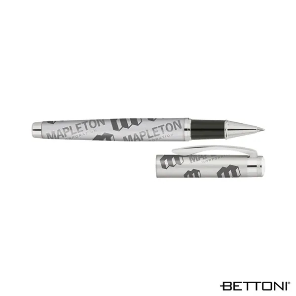 Rollerball pen with full wrap printed cap and barrel design, solid... from ASI 67866 Logomark/Valumark