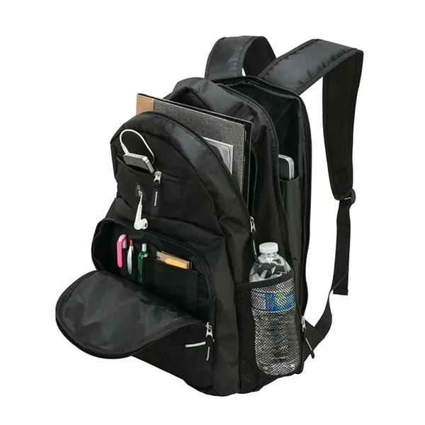 5" x 18.5" x 12.25" Melbourne backpack with padded 15" laptop... from ASI 67866 Logomark/Valumark