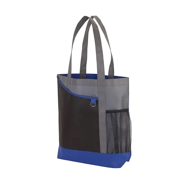 4" x 14.5" x 15.75" tri-toned tote bag; includes front pocket,... from ASI 67866 Logomark/Valumark / Valumark™