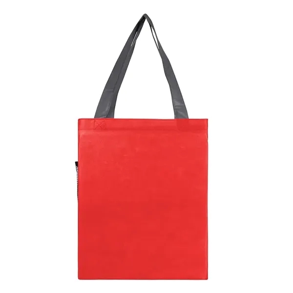 4" x 14.5" x 15.75" tri-toned tote bag; includes front pocket,... from ASI 67866 Logomark/Valumark / Valumark™
