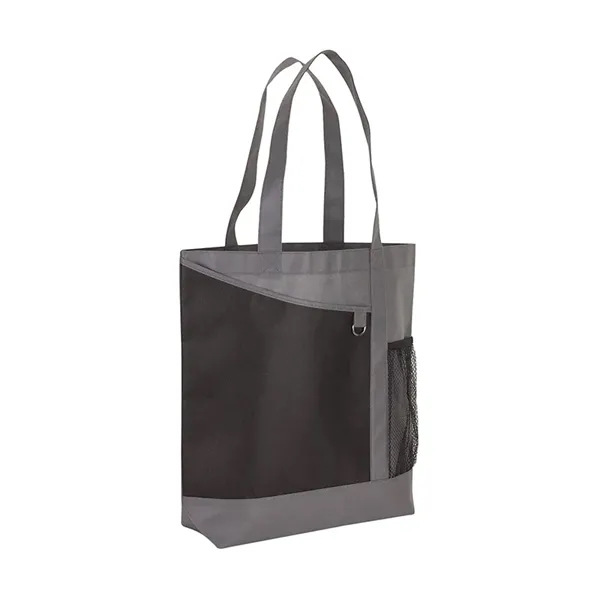 4" x 14.5" x 15.75" tri-toned tote bag; includes front pocket,... from ASI 67866 Logomark/Valumark / Valumark™