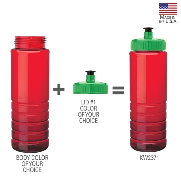 2.88" x 9.62" x 2.88" PET bottle with 26 oz. capacity;... from ASI 67866 Logomark/Valumark / Valumark™