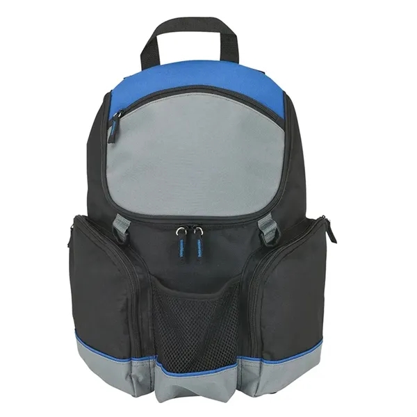 5.12" x 15.19" x 12" Coolio 12-can backpack cooler with heat-sealed... from ASI 67866 Logomark/Valumark