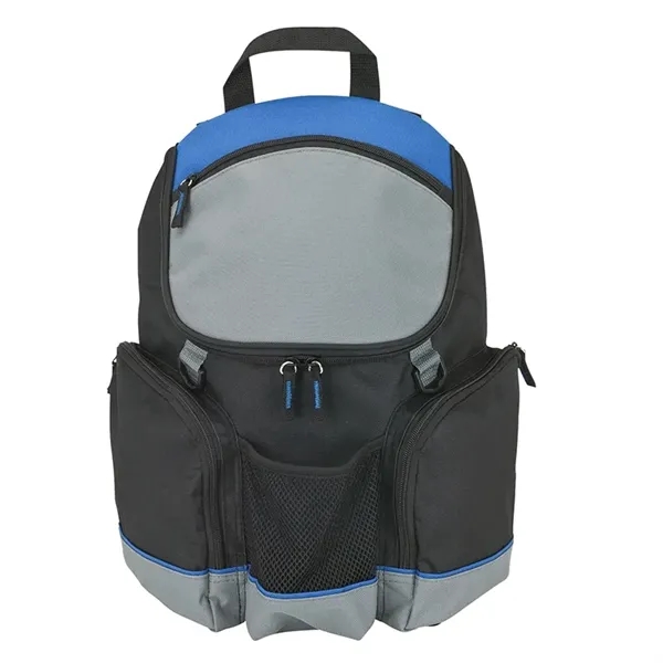 5.12" x 15.19" x 12" Coolio 12-can backpack cooler with heat-sealed... from ASI 67866 Logomark/Valumark