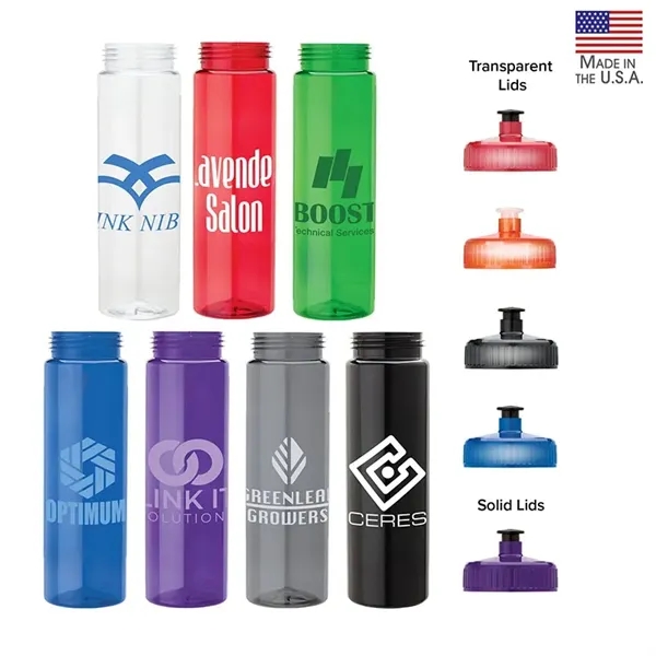 Newport 25 oz. PET Bottle with Pull Spout Lid... from ASI 67866 Logomark/Valumark