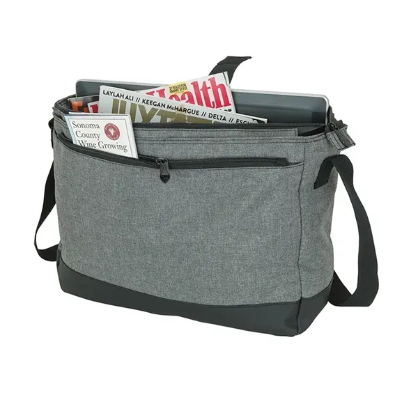 4.75" x 11.5" x 15" messenger bag with 1 1/2" x... from ASI 67866 Logomark/Valumark