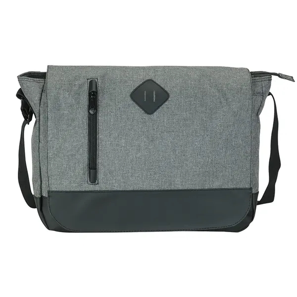 4.75" x 11.5" x 15" messenger bag with 1 1/2" x... from ASI 67866 Logomark/Valumark