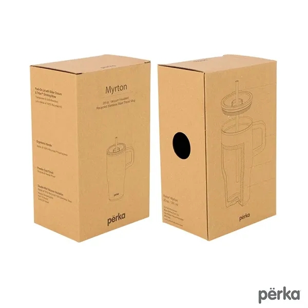 Perka® Myrton 20 oz. Double Wall, Recycled Stainless Stee...... from ASI 67866 Logomark/Valumark