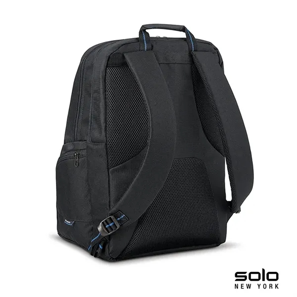 7" x 17.5" x 11.75" leatherette backpack; includes tablet/eReader pocket and... from ASI 67866 Logomark/Valumark