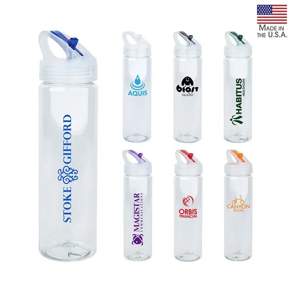 NEWPORT II 25 oz. PET Bottle with Flip Spout... from ASI 67866 Logomark/Valumark