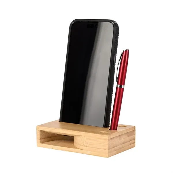 Allegra Bamboo Phone Stand & Amplifier... from ASI 67866 Logomark/Valumark