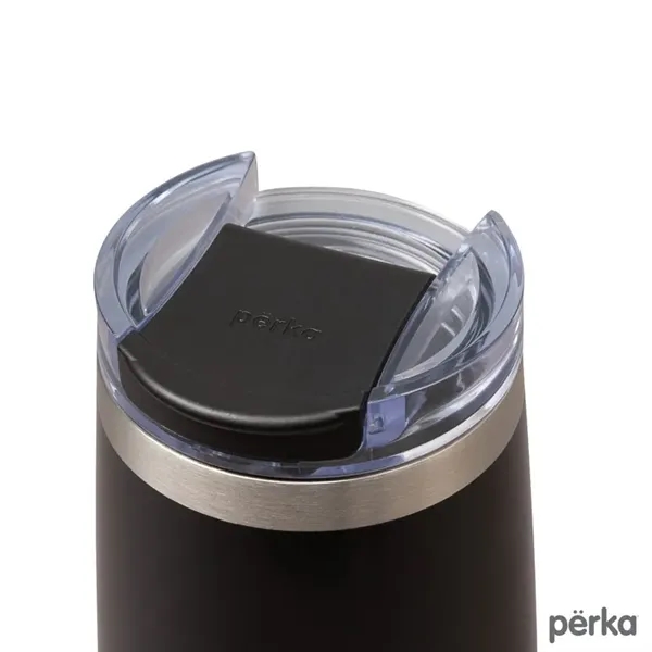 3.38" x 7.31" x 3.38" Perka® Erie 16-ounce double-wall stainless steel... from ASI 67866 Logomark/Valumark