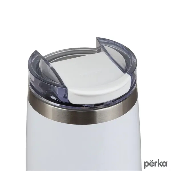 3.38" x 7.31" x 3.38" Perka® Erie 16-ounce double-wall stainless steel... from ASI 67866 Logomark/Valumark