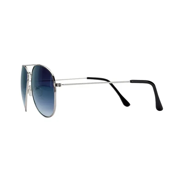1" x 2.06" x 5.38" plastic aviator-style sunglasses with steel rims,... from ASI 67866 Logomark/Valumark / Valumark™