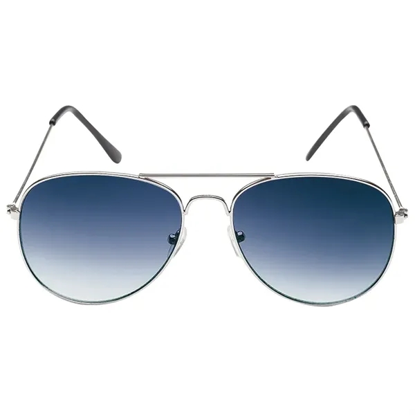 1" x 2.06" x 5.38" plastic aviator-style sunglasses with steel rims,... from ASI 67866 Logomark/Valumark / Valumark™