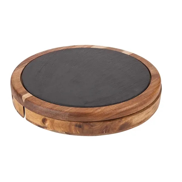 Normandy Swivel Base Cheese/Wine Set... from ASI 67866 Logomark/Valumark