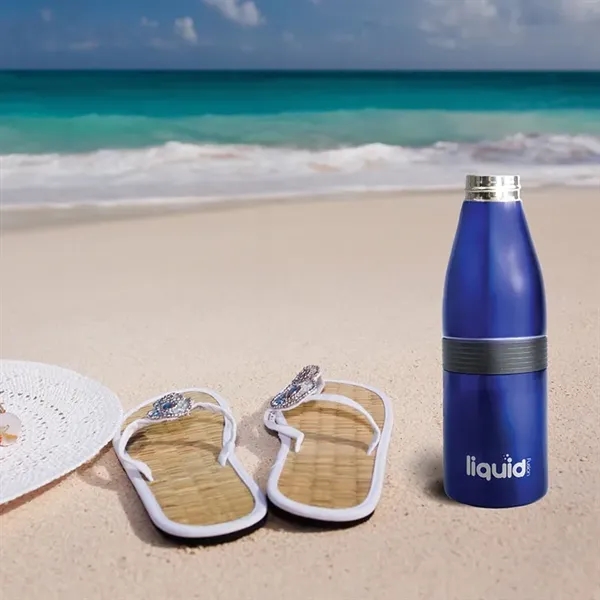 Stainless steel Liquid Fusion Icy Bev Kooler; 3-in-1 beverage cooler with... from ASI 67866 Logomark/Valumark