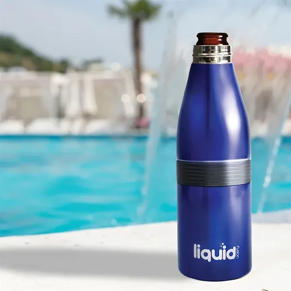 Stainless steel Liquid Fusion Icy Bev Kooler; 3-in-1 beverage cooler with... from ASI 67866 Logomark/Valumark