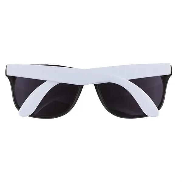 1.75" x 1.94" x 5.5" polycarbonate flare two-tone sunglasses with 100%... from ASI 67866 Logomark/Valumark / Valumark™