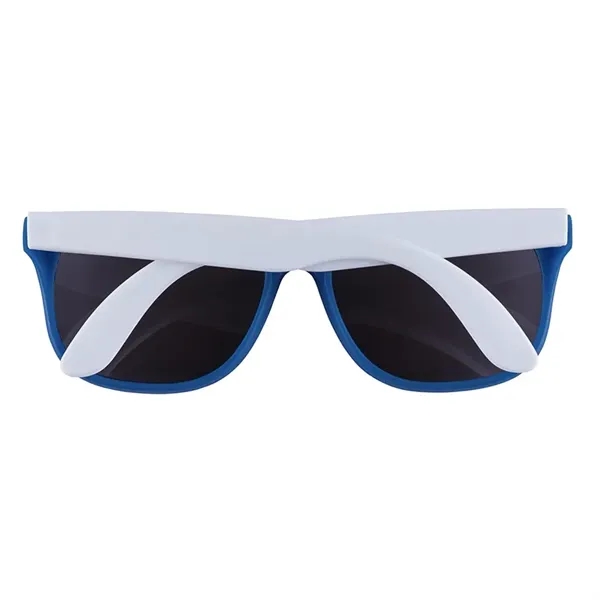 1.75" x 1.94" x 5.5" polycarbonate flare two-tone sunglasses with 100%... from ASI 67866 Logomark/Valumark / Valumark™