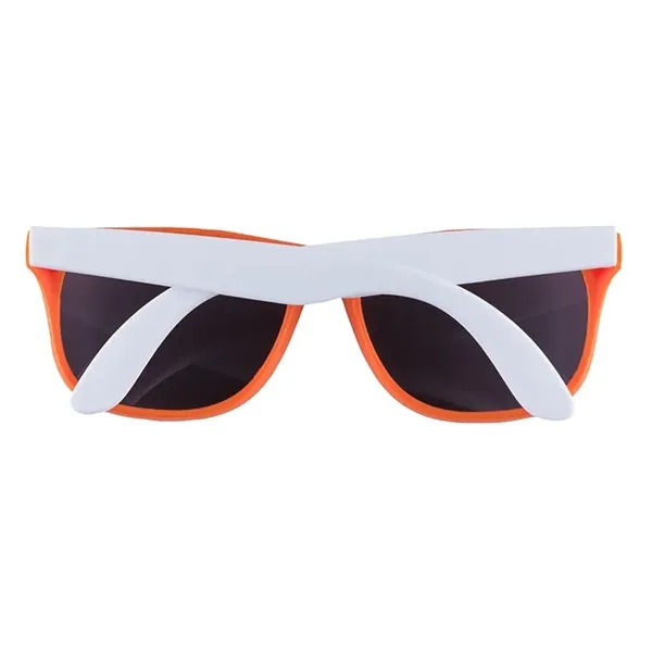 1.75" x 1.94" x 5.5" polycarbonate flare two-tone sunglasses with 100%... from ASI 67866 Logomark/Valumark / Valumark™