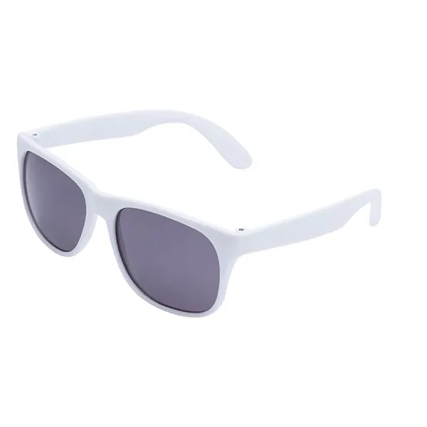 1.75" x 1.94" x 5.5" polycarbonate flare two-tone sunglasses with 100%... from ASI 67866 Logomark/Valumark / Valumark™
