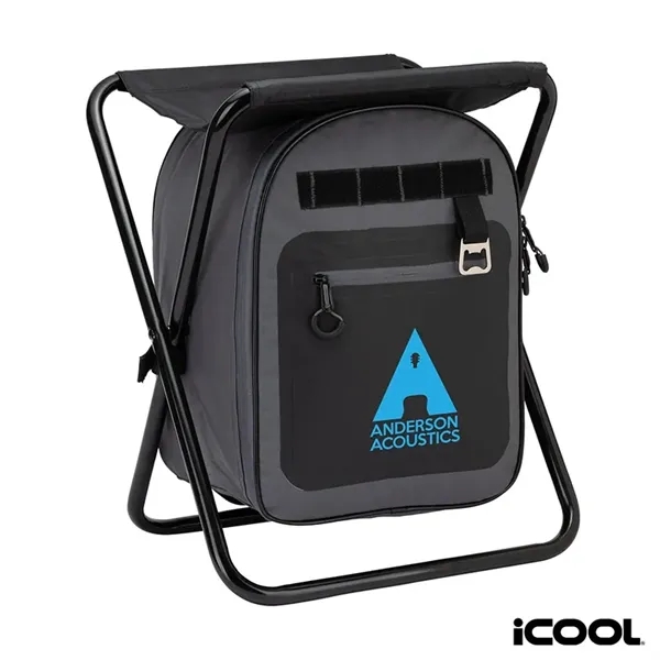 iCOOL® Cape Town 20-Can Capacity Backpack Cooler Chair... from ASI 67866 Logomark/Valumark