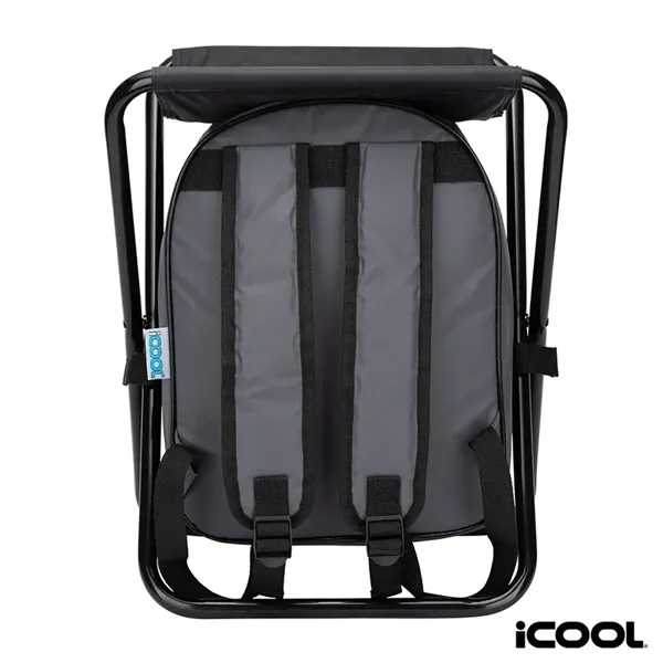iCOOL® Cape Town 20-Can Capacity Backpack Cooler Chair... from ASI 67866 Logomark/Valumark