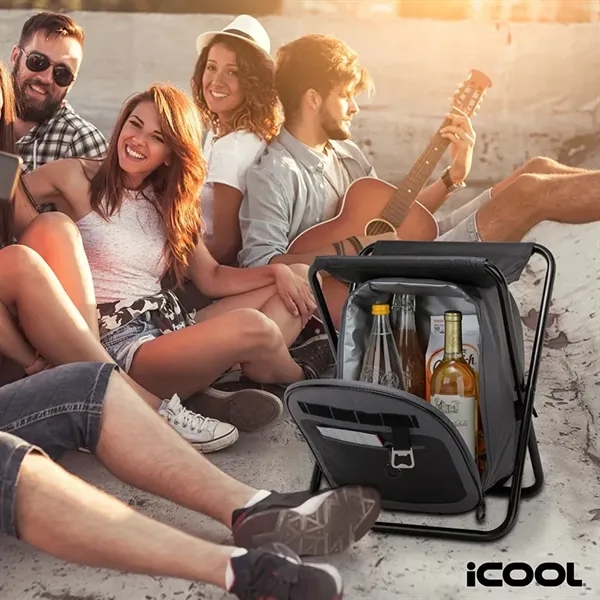 iCOOL® Cape Town 20-Can Capacity Backpack Cooler Chair... from ASI 67866 Logomark/Valumark