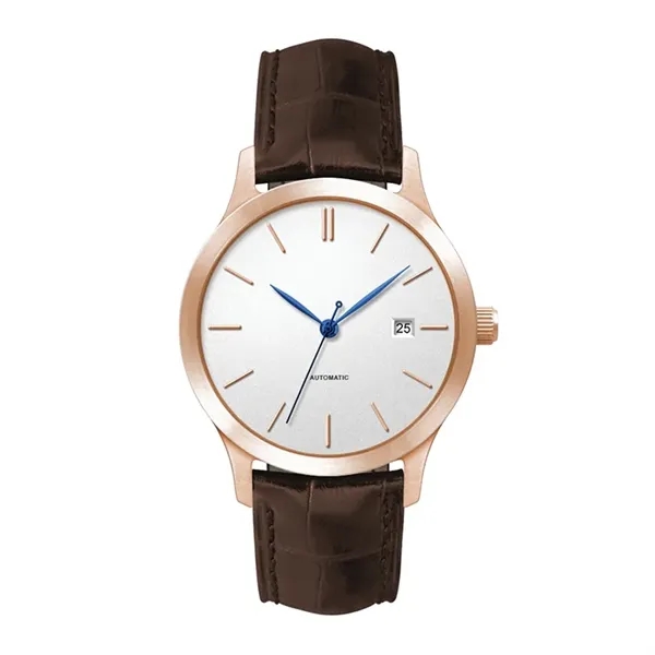 40MM STEEL ROSE GOLD CASE, 3 HAND "AUTOMATIC" MVMT...... from ASI 67866 Logomark/Valumark