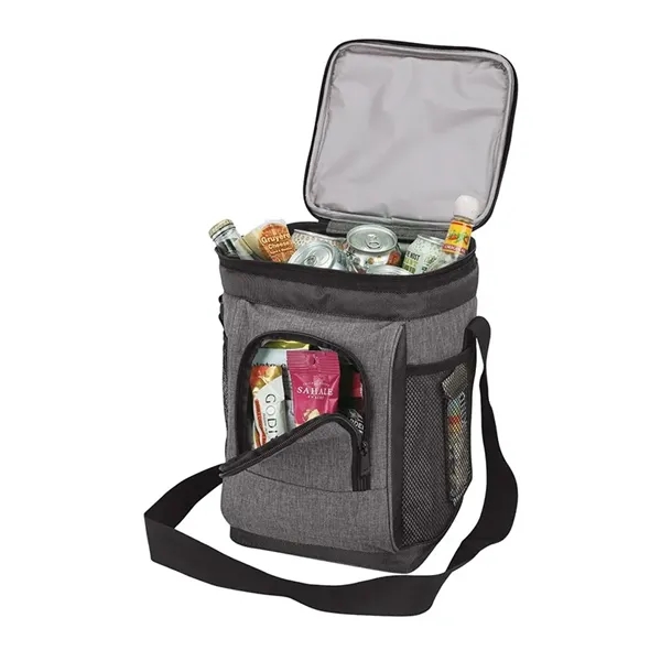 Polyester 18-can cooler bag with PEVA lining; includes 1 1/2" x... from ASI 67866 Logomark/Valumark / Valumark™