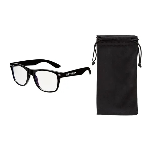 Edmond II Bluelight Blocking Glasses & Pouch... from ASI 67866 Logomark/Valumark