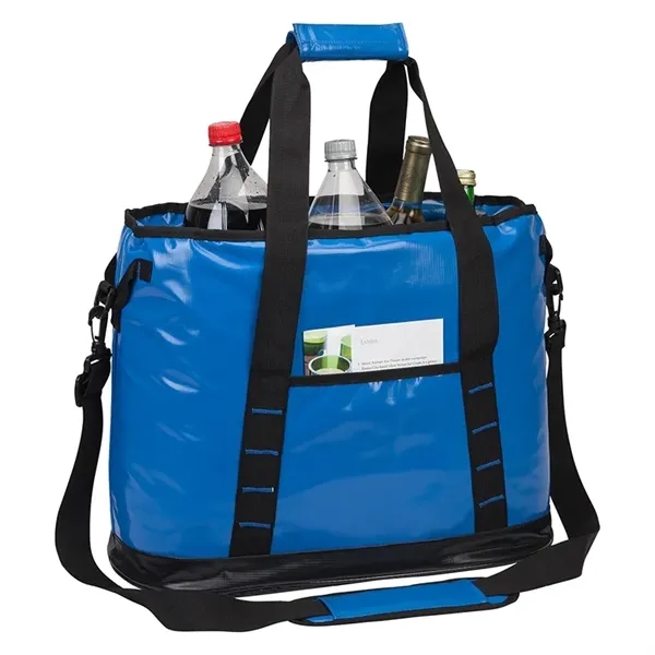 10" x 13.5" x 18" cooler bag with water resistant exterior;... from ASI 67866 Logomark/Valumark