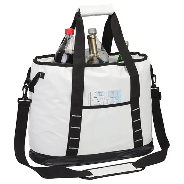 10" x 13.5" x 18" cooler bag with water resistant exterior;... from ASI 67866 Logomark/Valumark