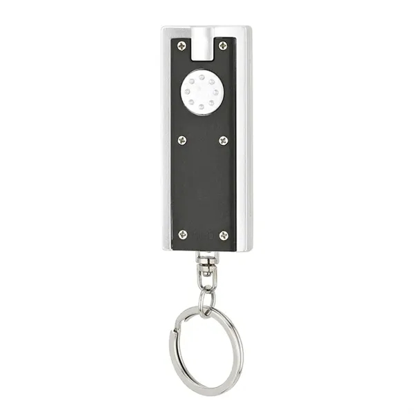 0.38" x 3.75" x 1" Ester plastic keychain with LED flashlight... from ASI 67866 Logomark/Valumark / Valumark™