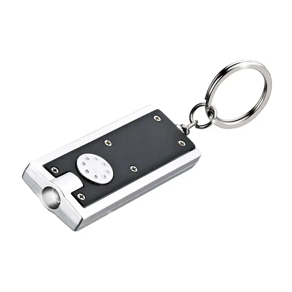0.38" x 3.75" x 1" Ester plastic keychain with LED flashlight... from ASI 67866 Logomark/Valumark / Valumark™