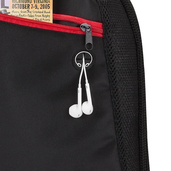0.5" x 18.5" x 14.5" Meadow sport bag; includes media headphone... from ASI 67866 Logomark/Valumark / Valumark™