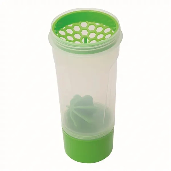 4.25" x 10" x 4" 24 oz. polypropylene Lava fitness shaker... from ASI 67866 Logomark/Valumark