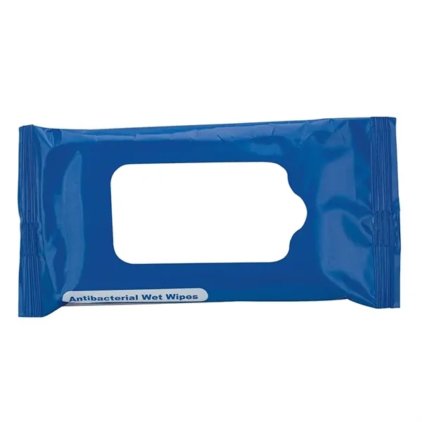 0.62" x 2.75" x 6" pack of Alano antibacterial wet wipes;... from ASI 67866 Logomark/Valumark / Valumark™