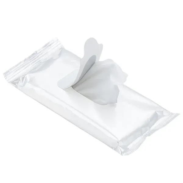 0.62" x 2.75" x 6" pack of Alano antibacterial wet wipes;... from ASI 67866 Logomark/Valumark / Valumark™